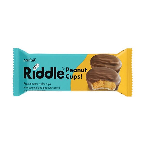 Вафельные стаканчики Riddle с арахисовым маслом и карамелизированным арахисом 50г, Греция