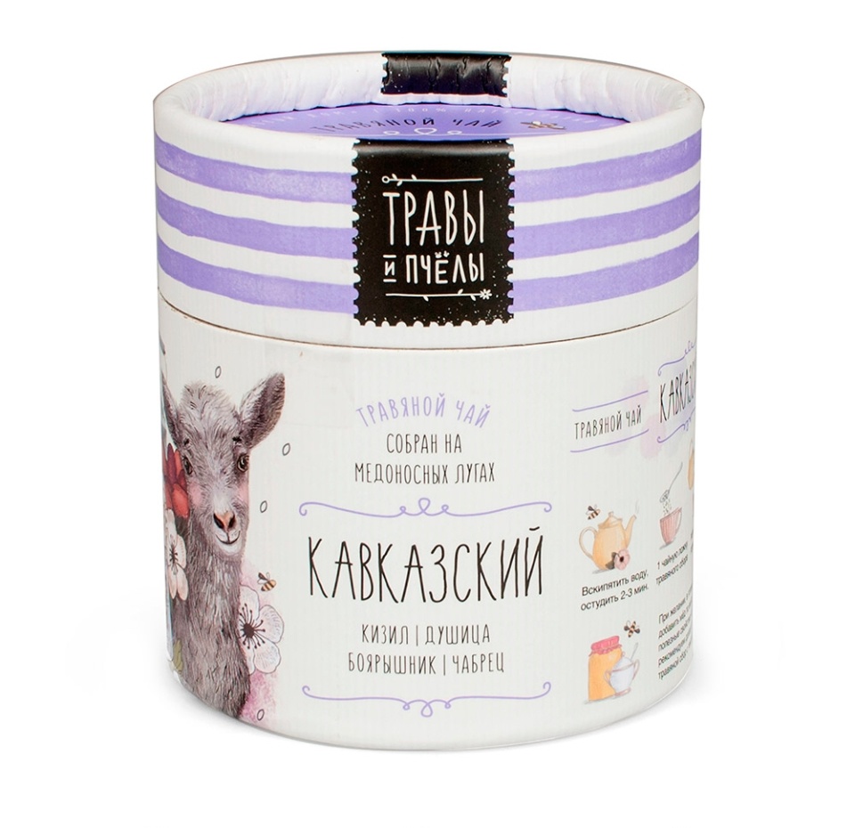 

Чай травяной Травы и пчелы Кавказский листовой 40 г