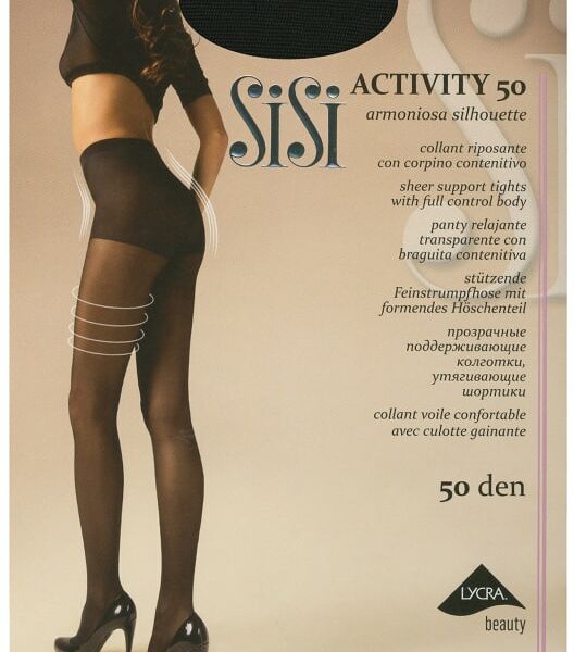 Колготки SiSi Activity 50 Nero Черные Размер 3