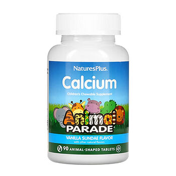 NaturesPlus Animal Parad Кальций со вкусом ванильного пломбира 90 жевательных таблеток