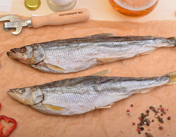 Вяленая корюшка с икрой мелкая Сахалинская