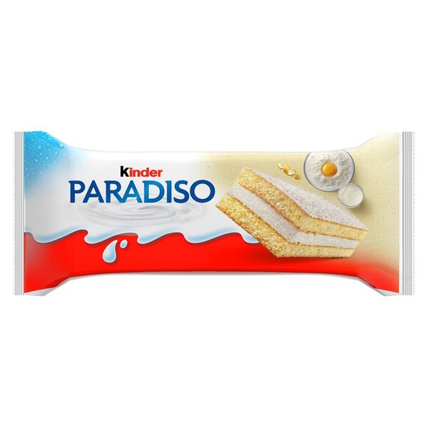 Пирожное бисквитное Kinder Paradiso с молочной начинкой и вкусом лимона