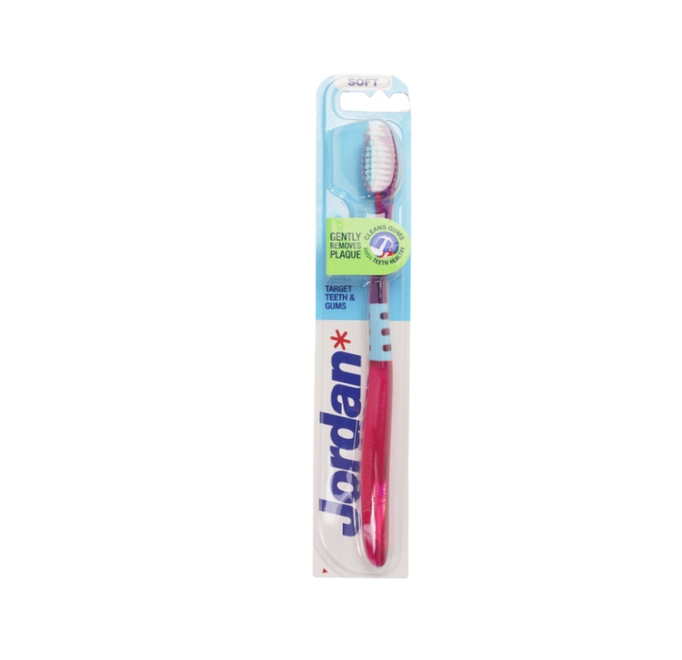 

Зубная щетка Jordan Target Teeth & Gums Soft мягкая 1шт Малайзия
