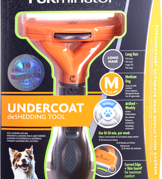 Инструмент по уходу для средних собак FURMINATOR с длинной шерстью M