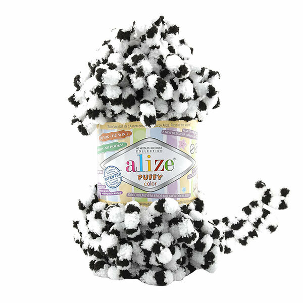 Пряжа Alize 'Puffy Color' 100г 9м (100% микрополиэстер)(6451 секционный)