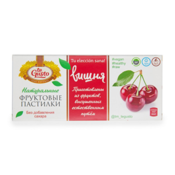 

Пастилки Te Gusto фруктовые из вишни 40 г Россия