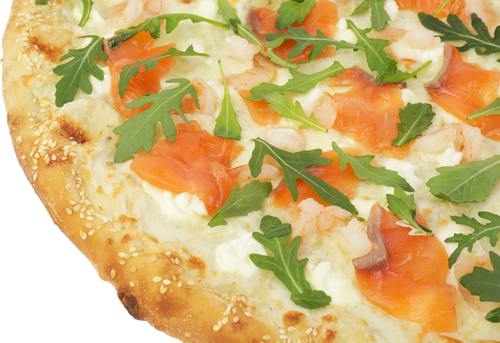 

Пицца Лента Fresh с лососем и креветками, 880 г