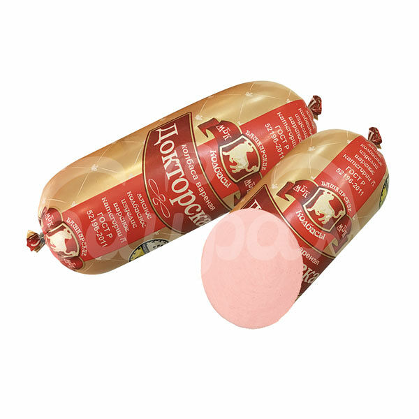 Колбаса Докторская 500гр Вареная ГОСТ Башкирские Колбасы