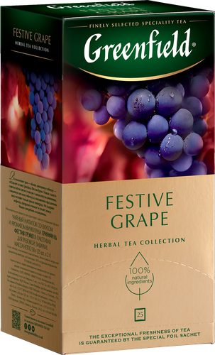 

Чайный напиток Greenfield Festive Grape травяной 25 шт х 2 г