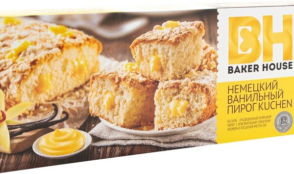 Пирог Baker House Kuсhen Немецкий ванильный 350г