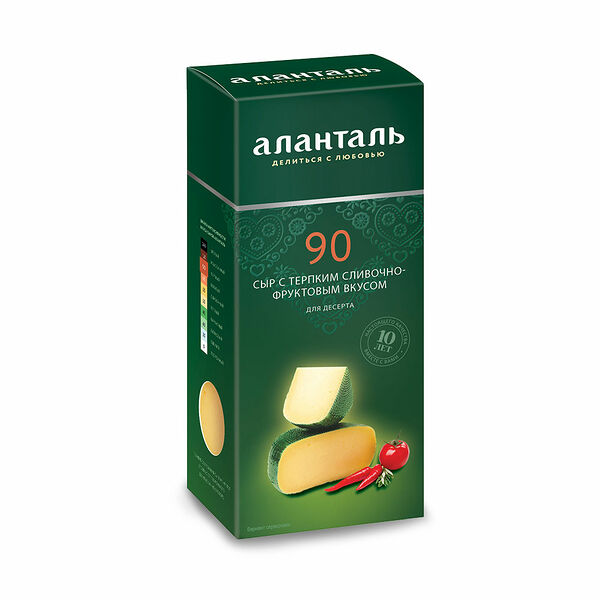 Сыр Аланталь №90 для десерта 45%
