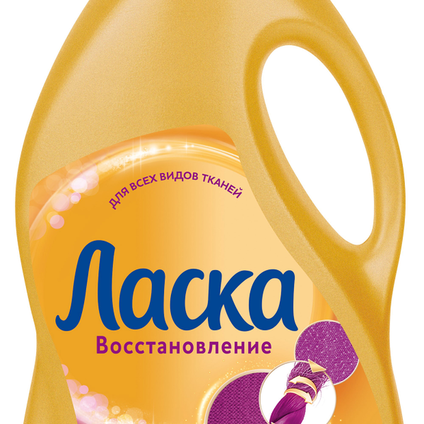 Гель для стирки Ласка Уход и восстановление для всех типов ткани, 1л