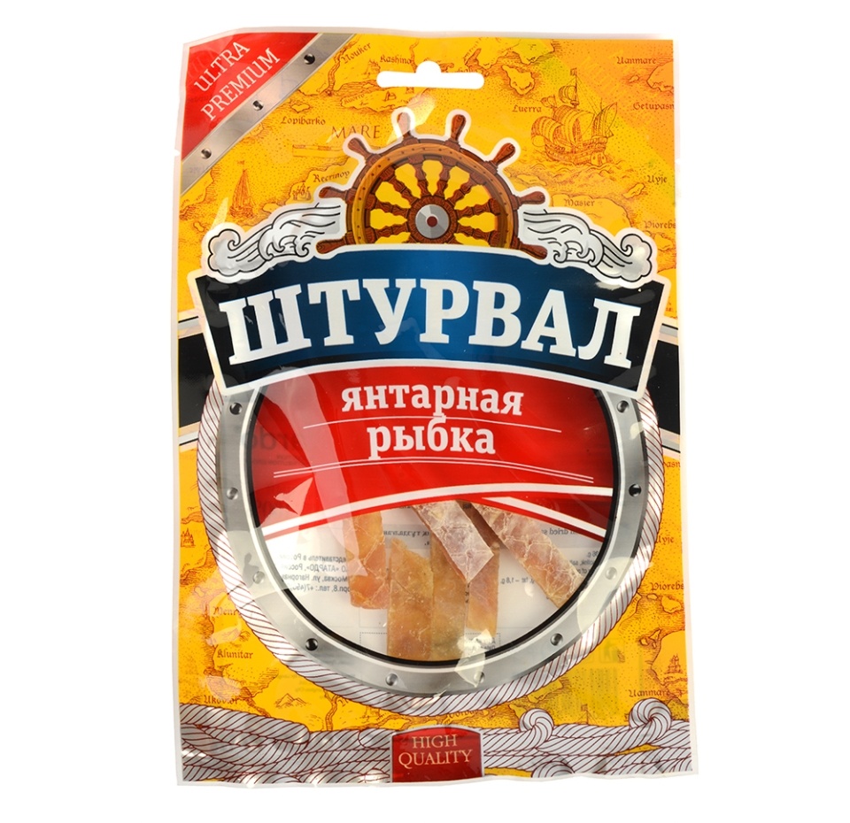 

Янтарная рыбка «Штурвал» солено-сушеная