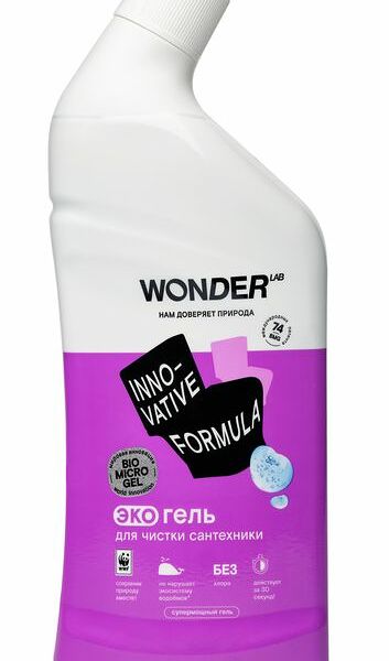 Экогель Wonder Lab для чистки сантехники, 750мл