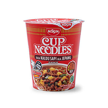 Лапша Nissin Cup Noodles с говядиной 66г, Индонезия