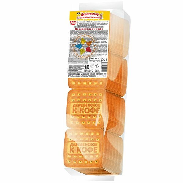 Печенье Сладкая Слобода Деревенское к кофе сахарное детское, 355г