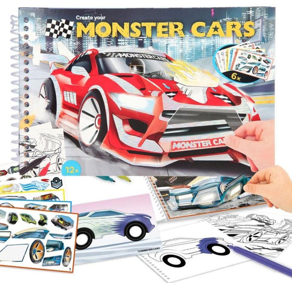 

Мини-альбом для раскрашивания, Monster Cars, Германия