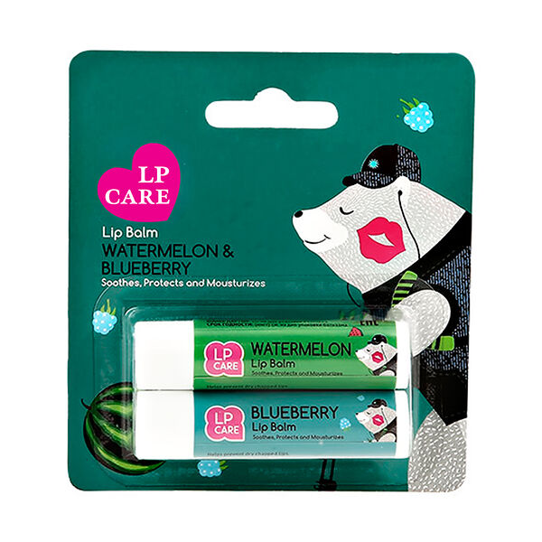 Бальзам для губ `LP CARE` Арбуз & Голубика 3 г 2 шт