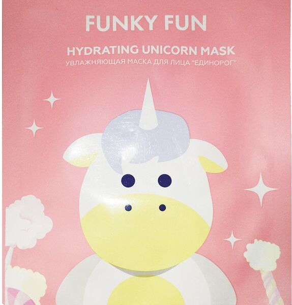 Маска Funky Fun увлажняющая единорог для лица 1шт