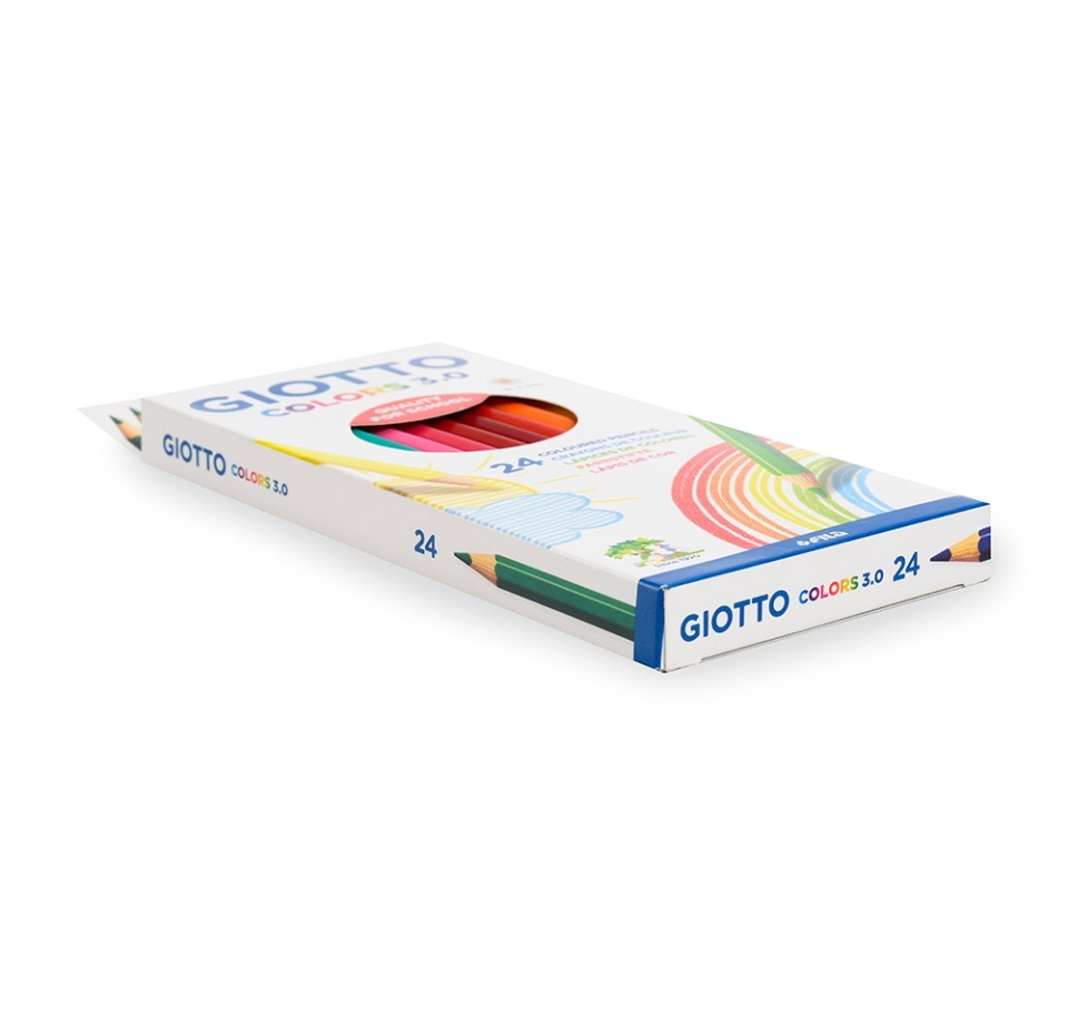

Карандаши цветные Giotto Colors 3.0 деревянные 24 шт Индонезия