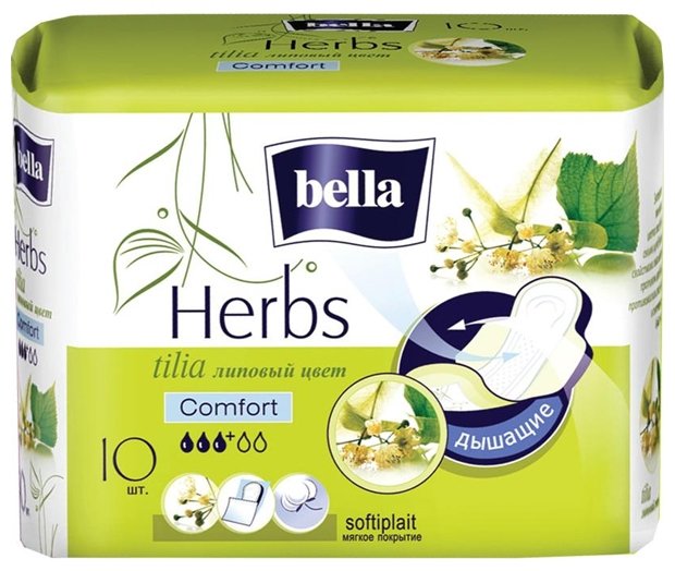 

Прокладки Bella Herbs Tilia гигиенические 10 шт
