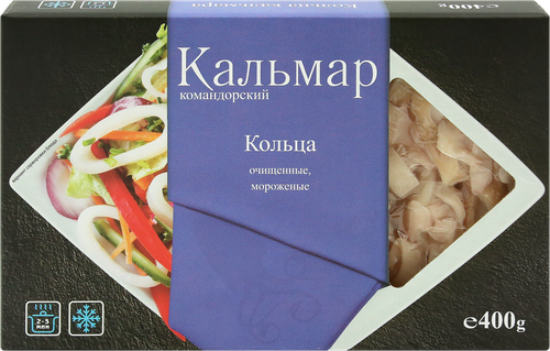 

Кальмар замороженный AQUA PRODUKT кольца 400г