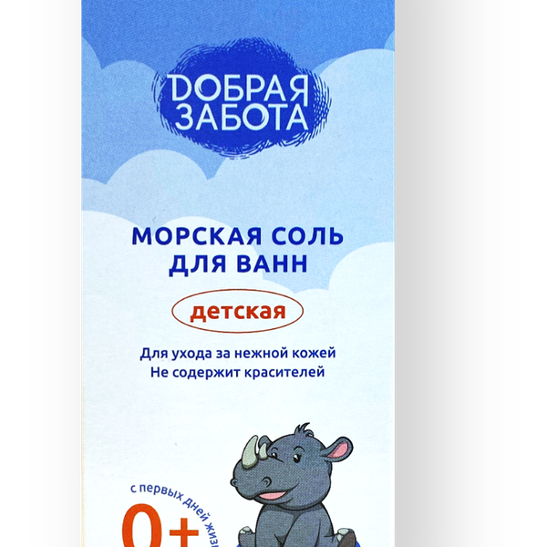Добрая забота Соль для ванны детская в фильтра-пакетах морская 500 г