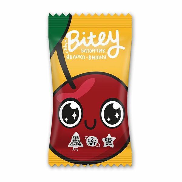 Батончик Take a Bite Bitey без глютена яблоко-вишня, 25г