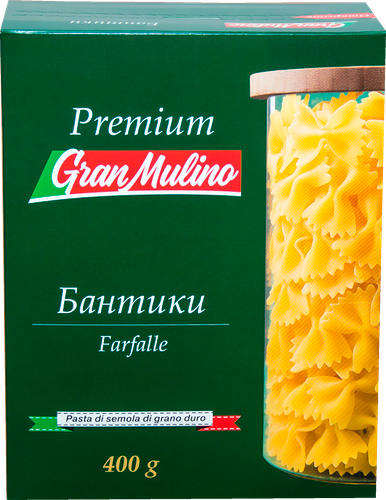 Макаронные изделия Granmulino Бантики из твердых сортов пшеницы