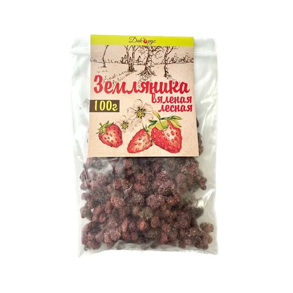 Сухофрукты Дикодар земляника вяленая 100г, Россия