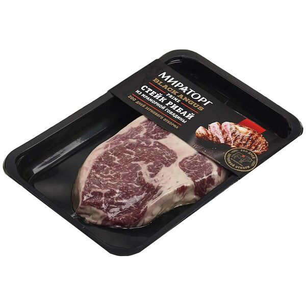Стейк Рибай из мраморной говядины Black Angus Prime, 390 г