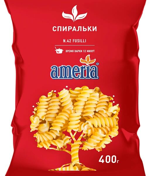 Макаронные изделия Fusilli №42 Ameria 400г