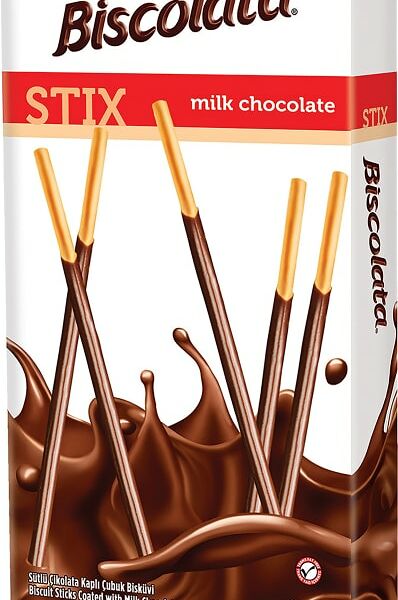 Палочки бисквитные Biscolata в молочном шоколаде 40г