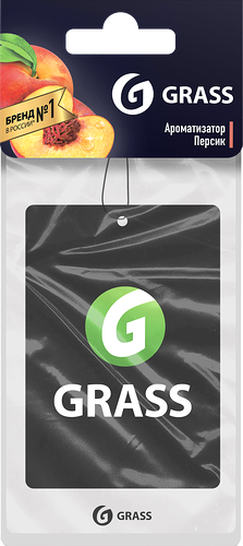 Ароматизатор автомобильный GRASS Персик, картон