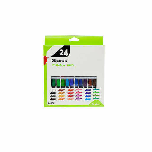 Пастель масляная АШАН Красная птица, 24 цвета