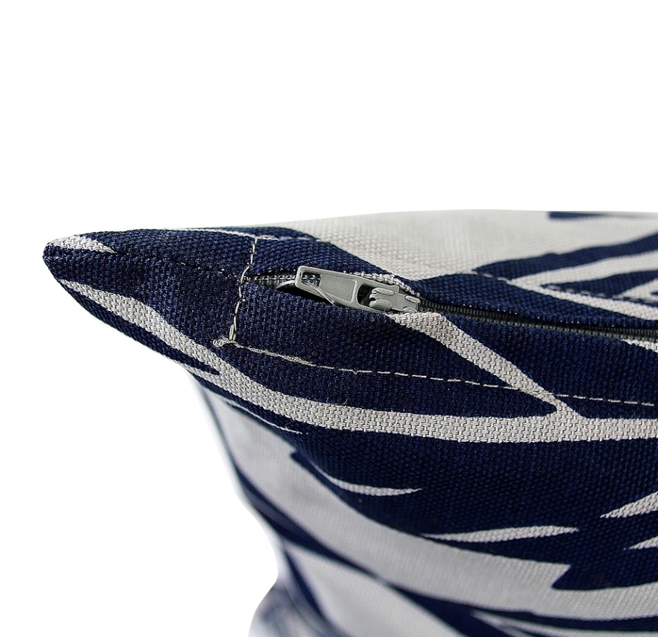 

Чехол для подушки из хлопка с принтом Листья Russian North Tkano Индия 45х45 см