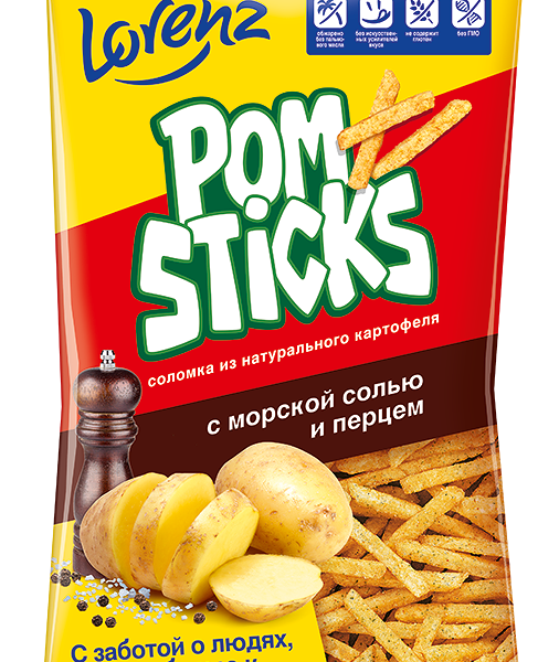 Чипсы картофельные соломкой Pomsticks с солью