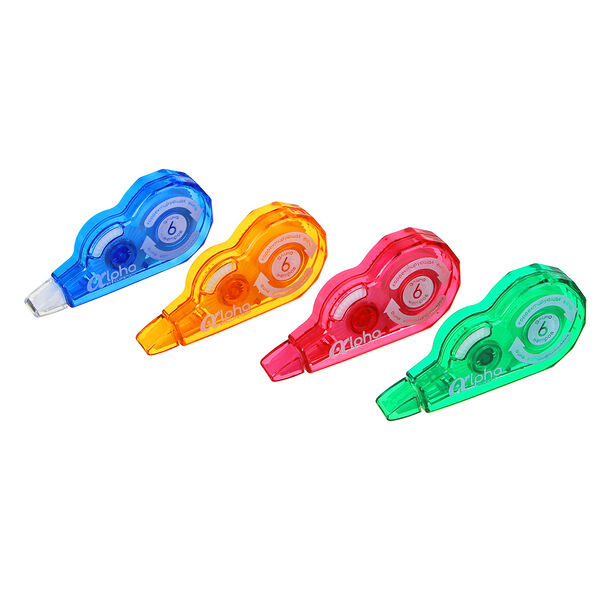 Лента корректирующая Clipstudio Альфа 5мм х 6м пластик цвет в ассортименте