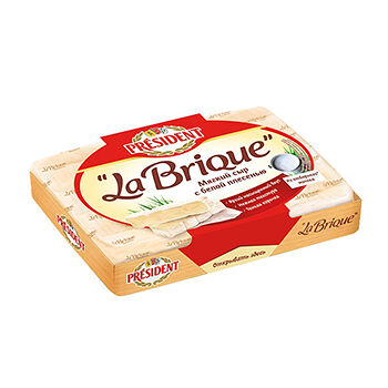 Сыр мягкий President La Brique с белой плесенью 45%