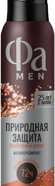 Дезодорант-антиперспирант Фа Men Природная защита Гуарана 150мл