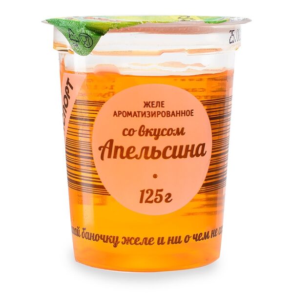 Желе РостАгроЭкспорт ароматизированное со вкусом апельсина 125г