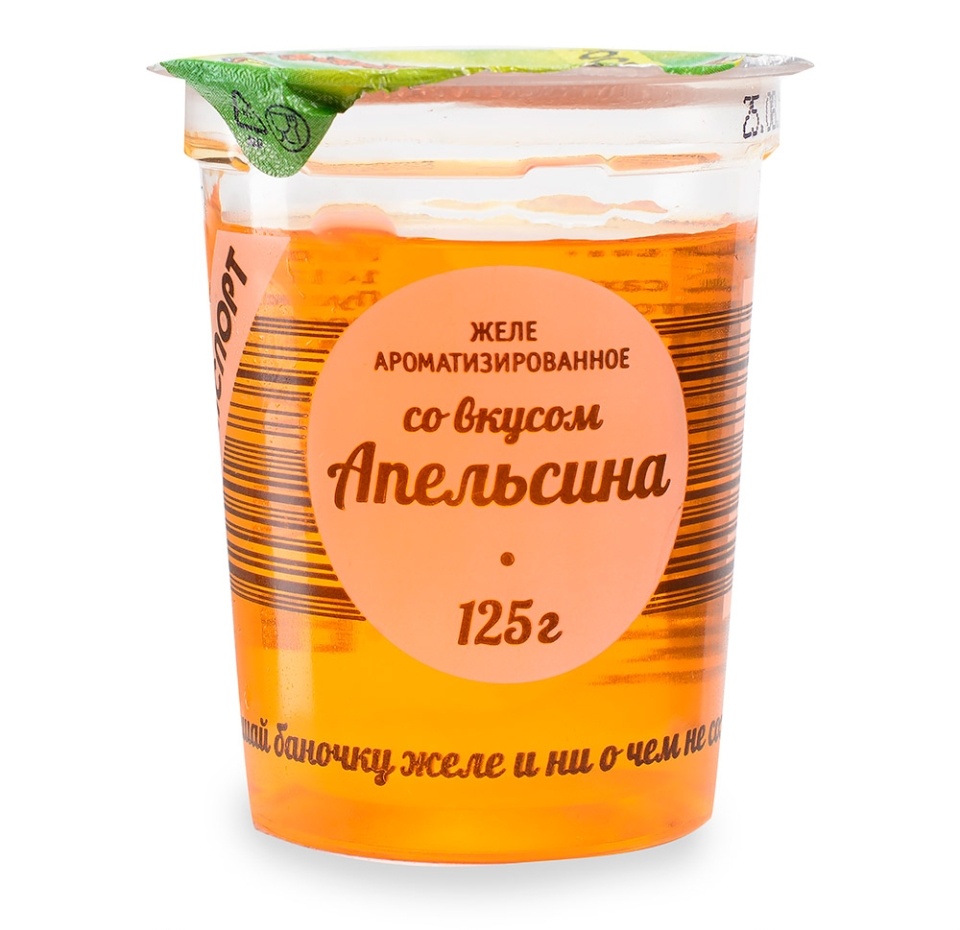 

Желе Ростагроэкспорт ароматизированное со вкусом апельсина 125 г