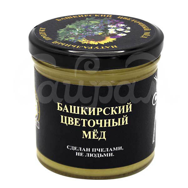 Мед натуральный Башкирский Пчеловод 300гр Цветочный ГОСТ ж/б