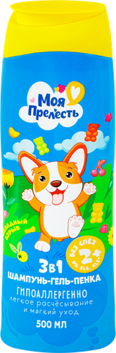 

Шампунь-гель-пенка для волос Моя Прелесть 3в1 Мармеладный Взрыв 500 мл