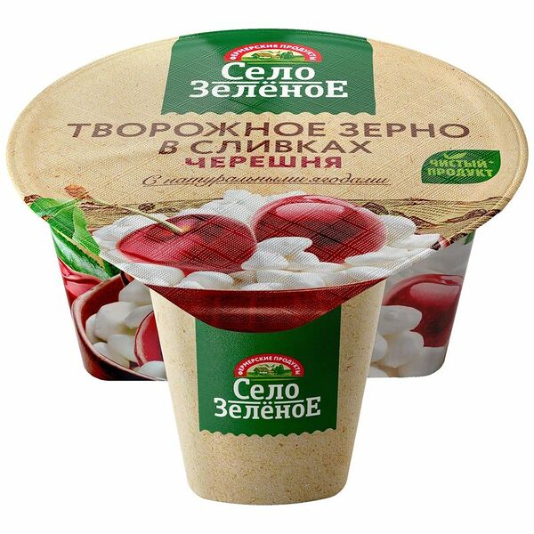 Творожное зерно в сливках Село Зеленое 