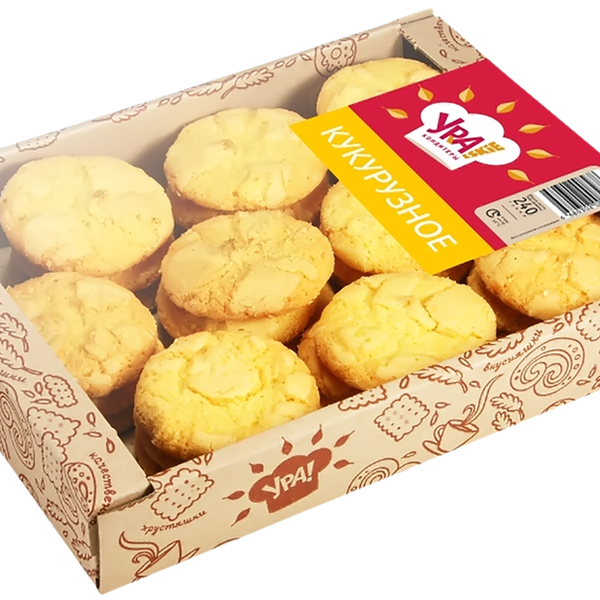 Печенье УРА! КОНДИТЕРЫ Кукурузное сдобное