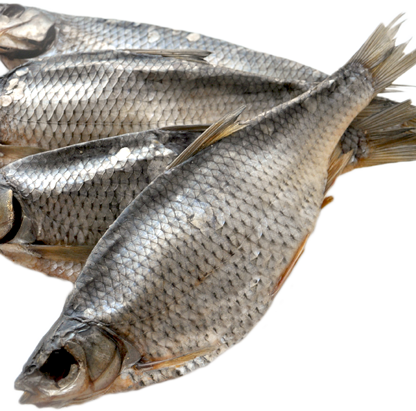 Плотва  вяленая непотрошеная вес до 1.0 кг