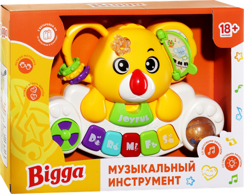 

Игрушка BIGGA Музыкальный инструмент со световыми и звуковыми эффектами, Арт. HW503-6