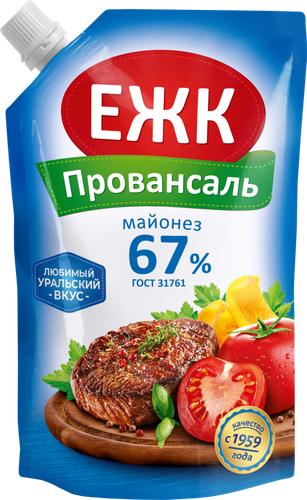 

Майонез ЕЖК Провансаль 67% 200 мл
