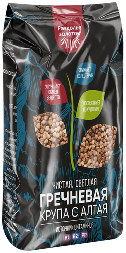 

Крупа гречневая РАЗДОЛЬЕ ЗОЛОТОЕ ядрица, 700г